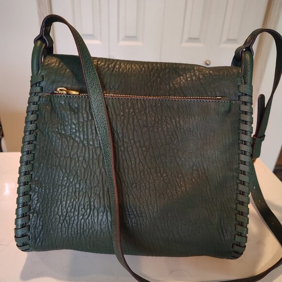 orYANY Crossbody - Dark Green Grain Leather Bag - Picture 2 of 8
